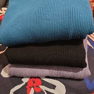 Sincerely Jules Long Sleeve Tees - Blue, Black, and Purple